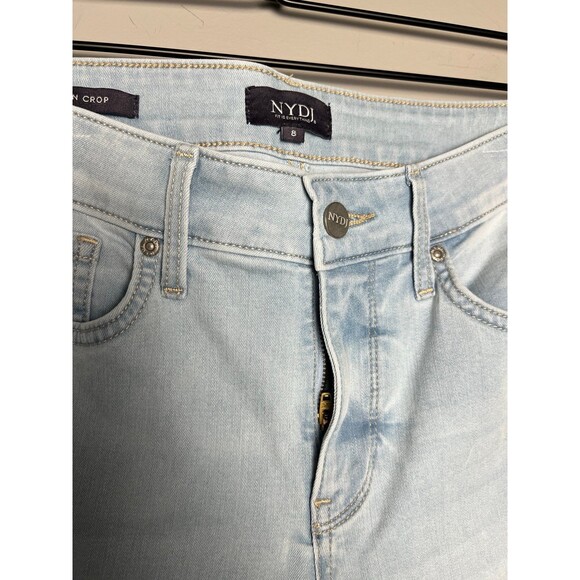 NYDJ Marilyn Crop Jeans Women’s Size 8 Light Wash Cool Embrace Lift Tuck Technol - Picture 2 of 10